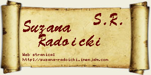 Suzana Radoički vizit kartica
